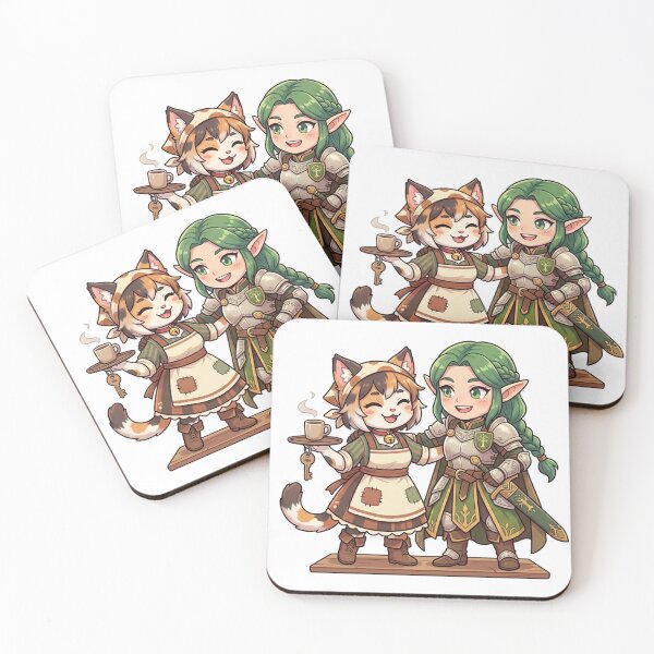 Item preview, Elf warrior and cat-girl staff designed and sold by HD3284.