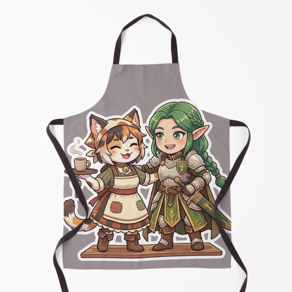 Item preview, Elf warrior and cat-girl staff designed and sold by HD3284.