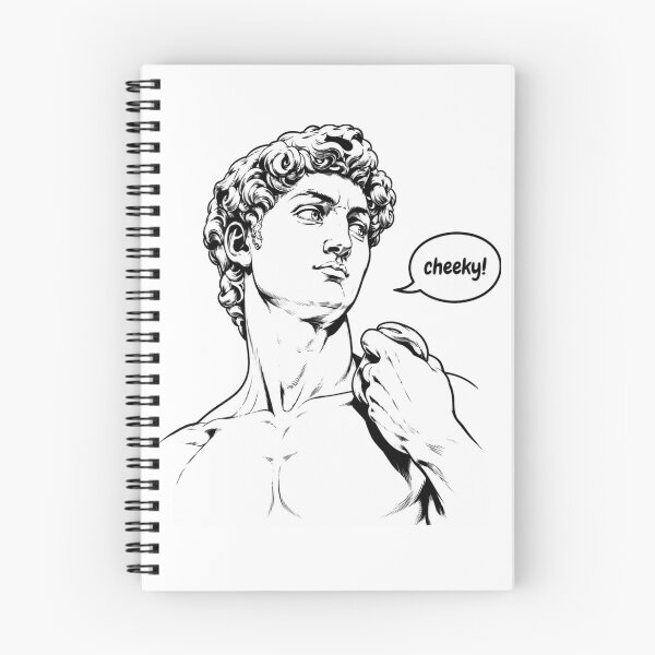 Item preview, Michelangelo’s David — Cheeky! Funny Classical Art Parody designed and sold by Unreasonableart.