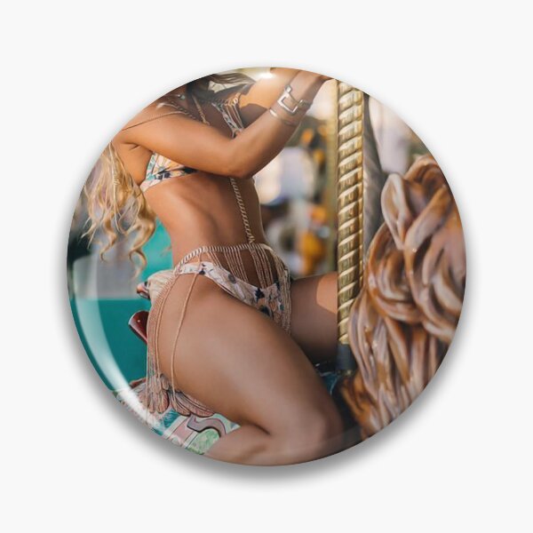 Item preview, model riding the carousel designed and sold by loveling.