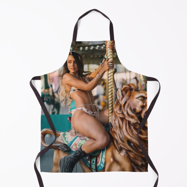 Item preview, model riding the carousel designed and sold by loveling.