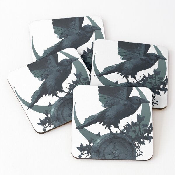 Item preview, Gothic Raven Compass designed and sold by IllumeInk.