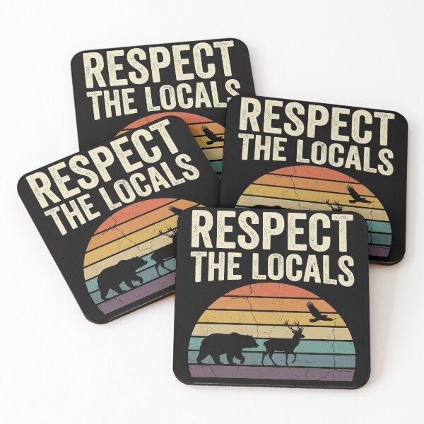 Item preview, Respect The Locals Vintage Wildlife Sunset designed and sold by TeNovaStudio.