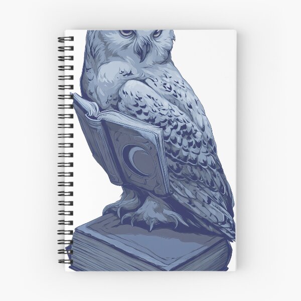 Item preview, Grimoire Owl designed and sold by IllumeInk.