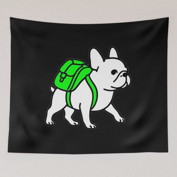 Item preview, Backpack Frenchie - Cute French Bulldog Explorer designed and sold by The Bold Line Studio.