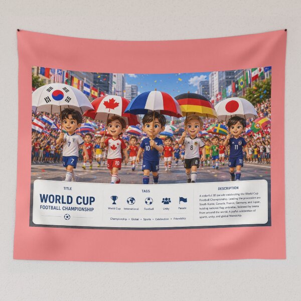 Item preview, WORLD CUP PARADE – INTERNATIONAL FLAG STREET FESTIVAL designed and sold by PaintMeWorld.