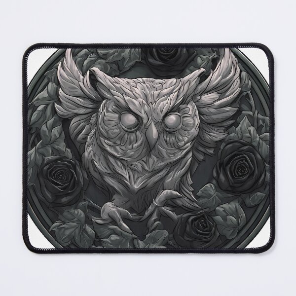 Item preview, Gothic Owl Medallion designed and sold by IllumeInk.