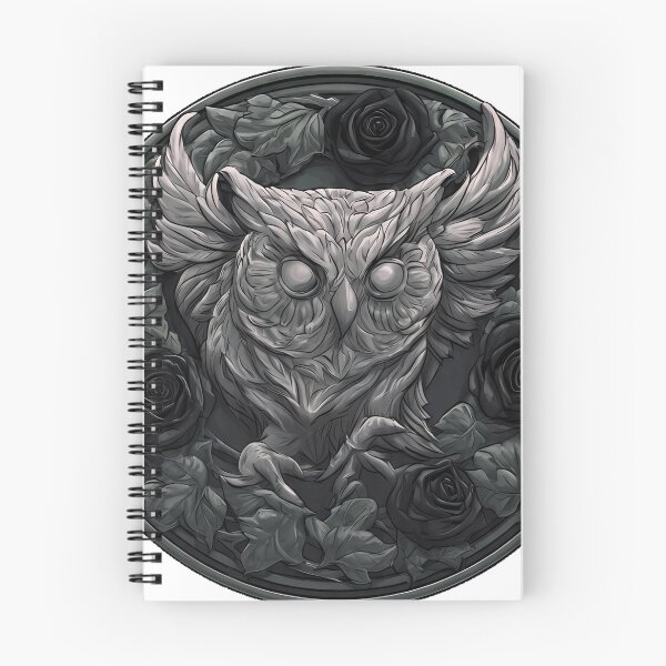 Item preview, Gothic Owl Medallion designed and sold by IllumeInk.