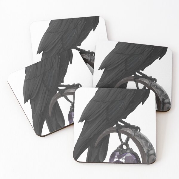 Item preview, Amethyst Crow Amulet designed and sold by IllumeInk.