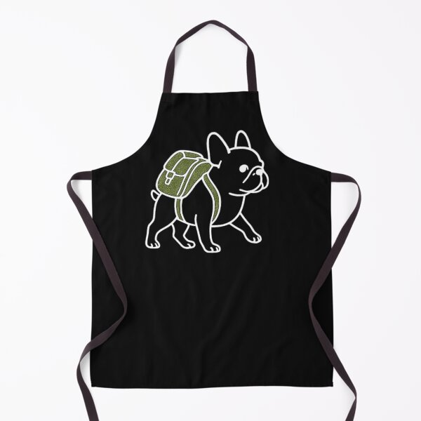 Item preview, Adventure Frenchie - Textured Backpack Dog Art designed and sold by The Bold Line Studio.