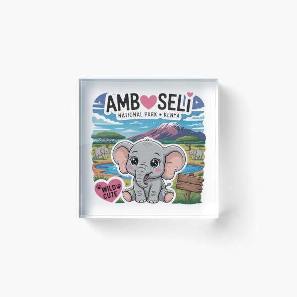 Item preview, Cute Amboseli Elephant, national park  designed and sold by YounexxART.