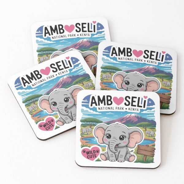 Item preview, Cute Amboseli Elephant, national park  designed and sold by YounexxART.