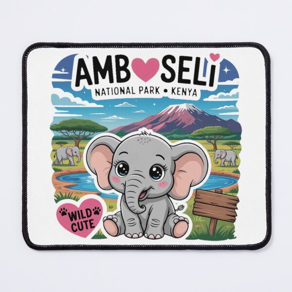 Item preview, Cute Amboseli Elephant, national park designed and sold by YounexxART.