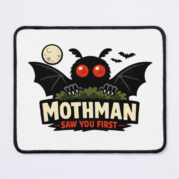 Item preview, Mothman Saw You First Funny Cryptid Horror Design designed and sold by Sonic Nova Studios.