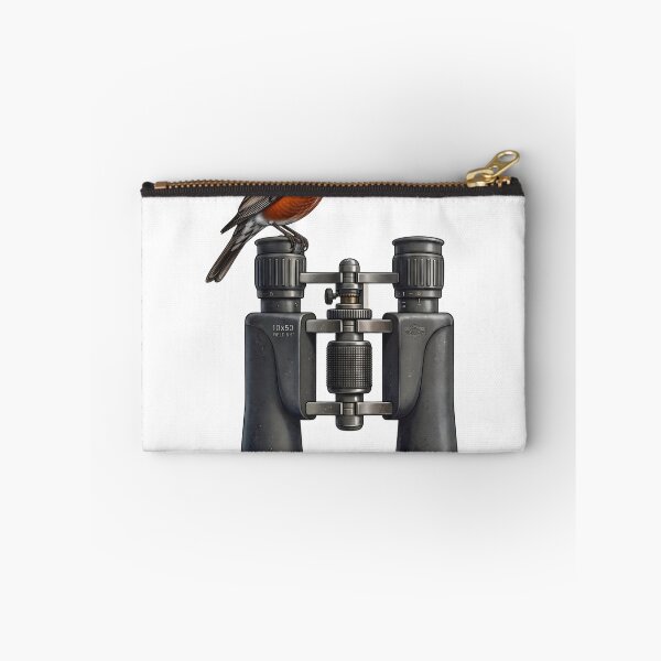 Item preview, The Perfect Spot - American Robin on Binoculars designed and sold by orioleoutdoor.