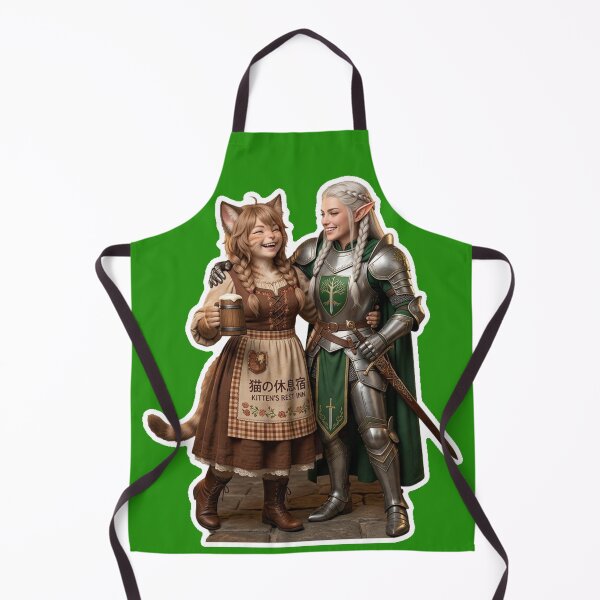 Item preview, Elf warrior and cat girl friendship designed and sold by HD3284.