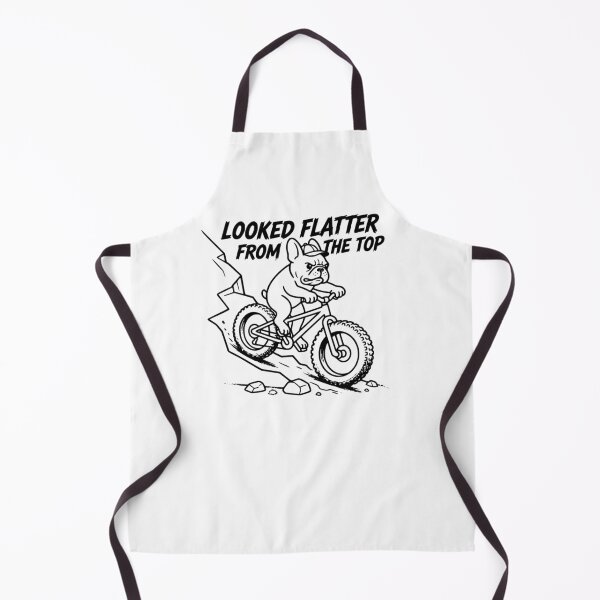 Item preview, Looked Flatter From The Top - French Bulldog MTB Downhill designed and sold by The Bold Line Studio.