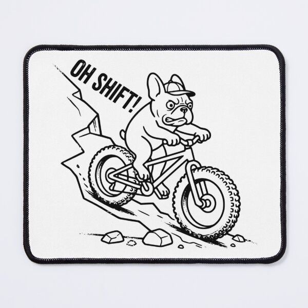 Item preview, Oh Shift! - French Bulldog MTB Downhill designed and sold by The Bold Line Studio.