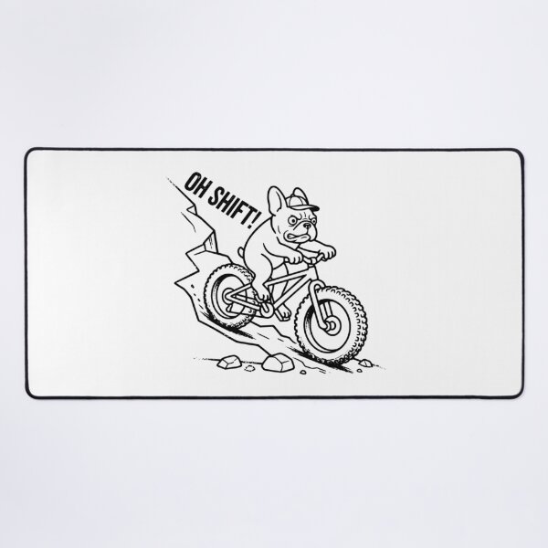Item preview, Oh Shift! - French Bulldog MTB Downhill designed and sold by The Bold Line Studio.