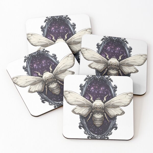 Item preview, Celestial Moon Moth Mirror designed and sold by IllumeInk.