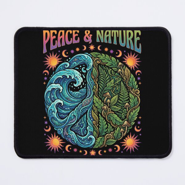 Item preview, Peace And Nature Groovy 70s Retro Earth Day designed and sold by TeNovaStudio.