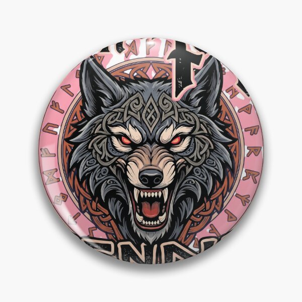 Item preview, Fenrir Son of Loki - Norse Mythology Viking Wolf designed and sold by veloramode.