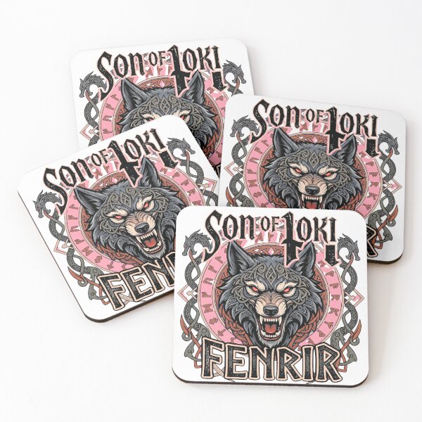 Item preview, Fenrir Son of Loki - Norse Mythology Viking Wolf designed and sold by veloramode.