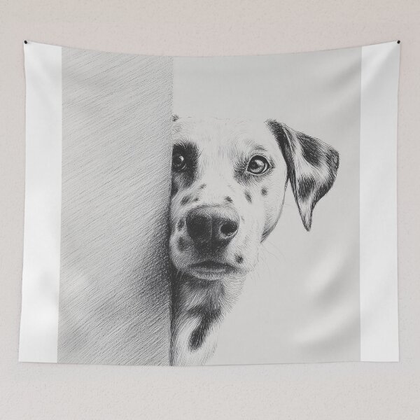 Item preview, Curious Dalmatian dog Peeking designed and sold by lautir.