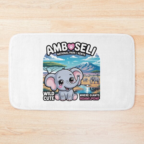 Item preview, Cute Safari Kawaii Sticker | Amboseli Elephant Design designed and sold by YounexxART.