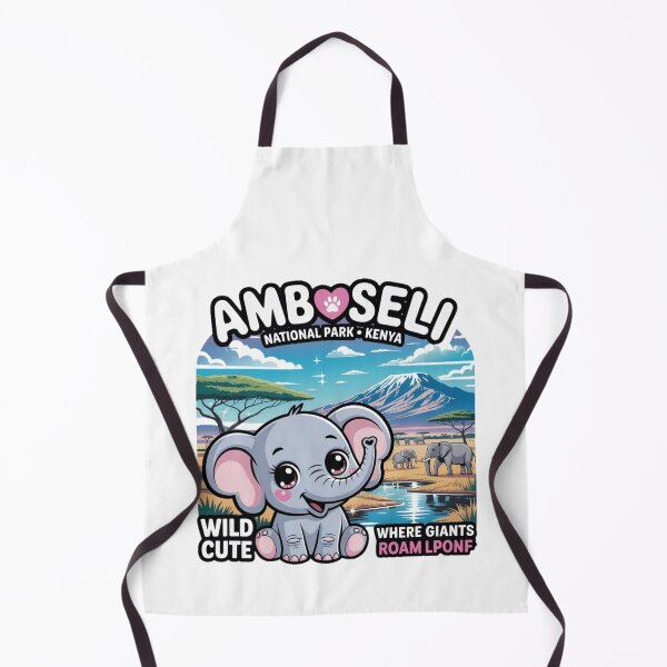 Item preview, Cute Safari Kawaii Sticker | Amboseli Elephant Design designed and sold by YounexxART.
