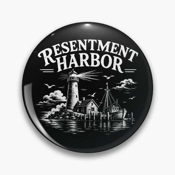 Item preview, Resentment Harbor Vintage Nautical Lighthouse Linocut designed and sold by secondanchor.