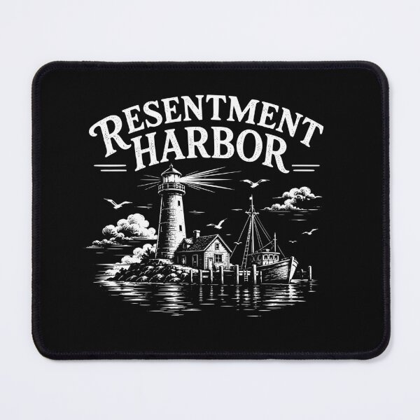 Item preview, Resentment Harbor Vintage Nautical Lighthouse Linocut designed and sold by secondanchor.