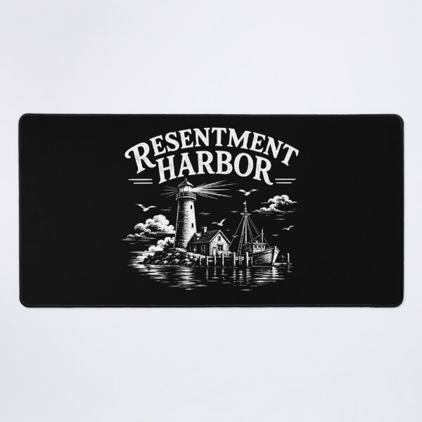 Item preview, Resentment Harbor Vintage Nautical Lighthouse Linocut designed and sold by secondanchor.