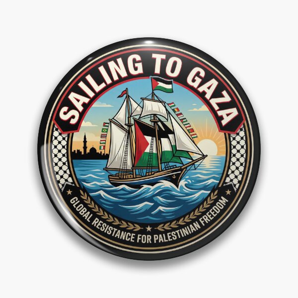 Item preview, sailing to gaza global resistance for palestinian freedom designed and sold by Slice Of Seed.