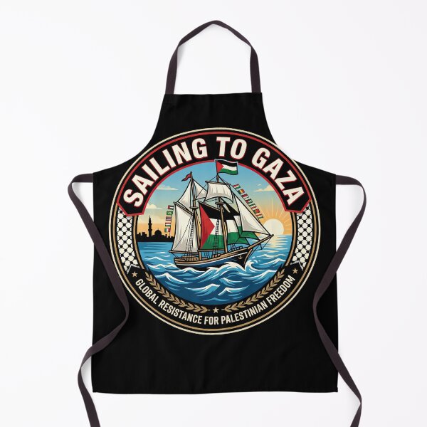 Item preview, sailing to gaza global resistance for palestinian freedom designed and sold by Slice Of Seed.