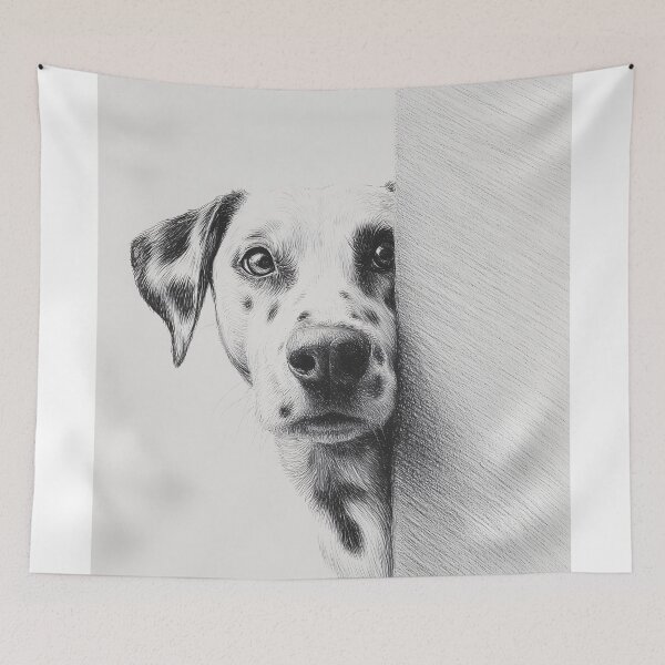 Item preview, Curious Peeking Dalmatian dog designed and sold by lautir.