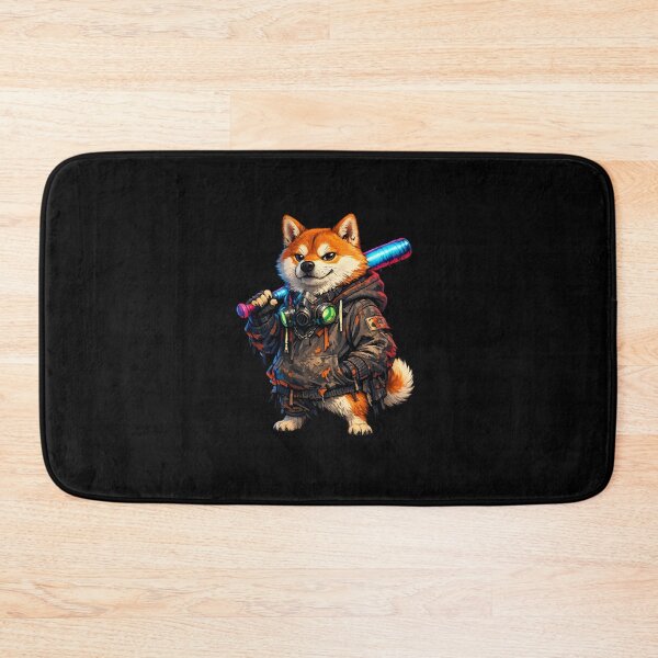 Item preview, Cyberpunk Shiba Inu Street Warrior designed and sold by Maclaw200d.