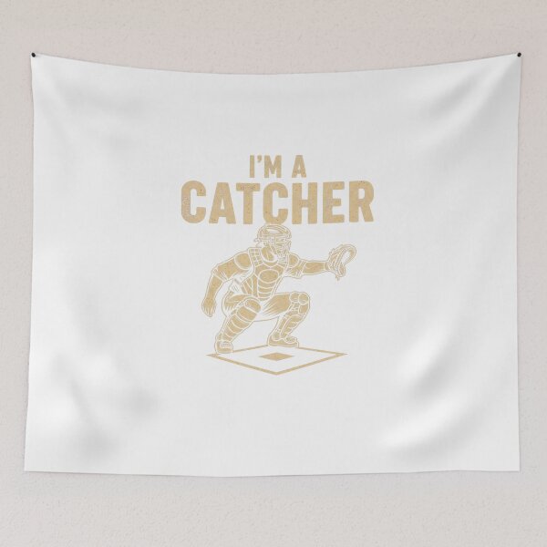 Item preview, Im A Catcher Funny Retro Baseball Vintage Player designed and sold by finkelart.