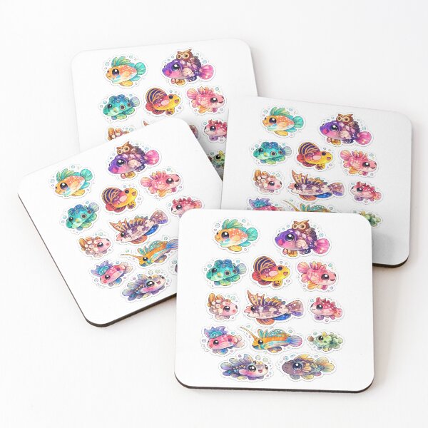 Artikelvorschau, Niedlicher Kawaii-Aufkleber mit tropischen Fischen entworfen und verkauft von KrishAuraa.