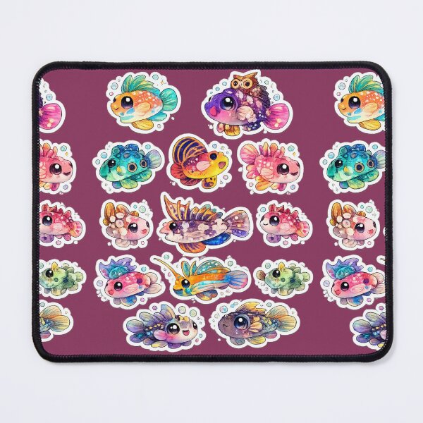 Item preview, Cute Kawaii Tropical Fish Sticker designed and sold by KrishAuraa.