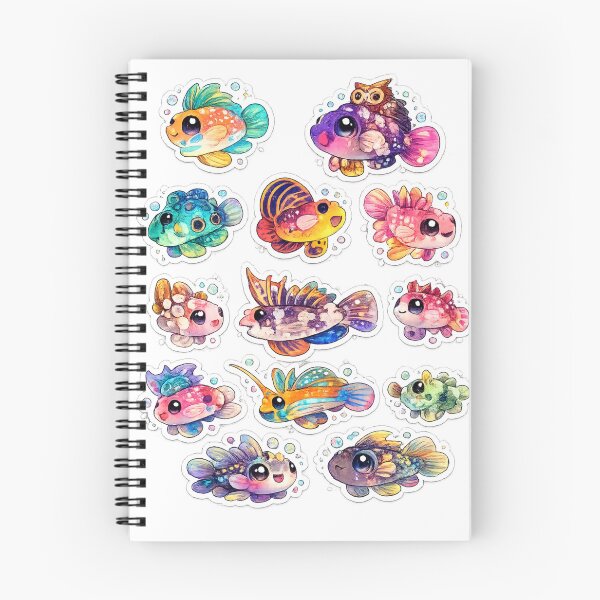 Item preview, Cute Kawaii Tropical Fish Sticker designed and sold by KrishAuraa.