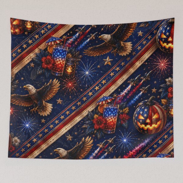 Item preview, Headless Horseman 4th of July - Fantasy Horror Fireworks Art designed and sold by TheHorsemanRidesAgain.