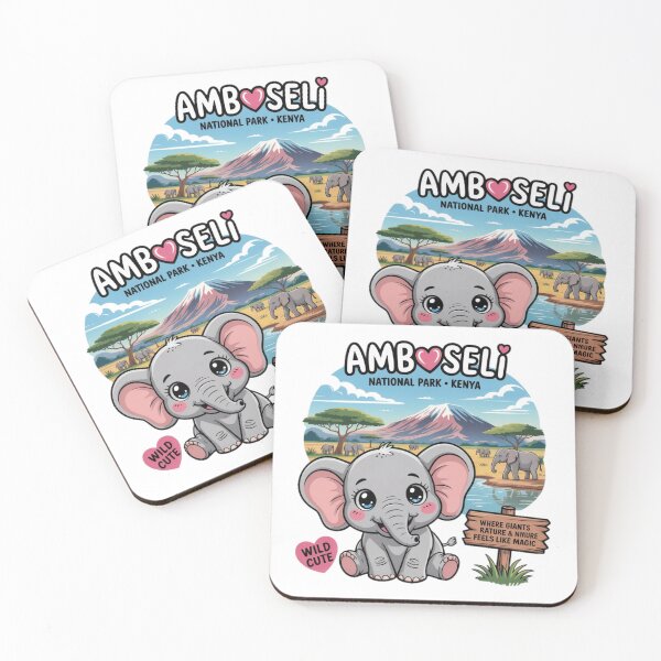 Item preview, Elephant of Amboseli National Park designed and sold by YounexxART.