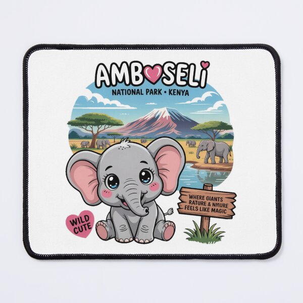 Item preview, Elephant of Amboseli National Park designed and sold by YounexxART.