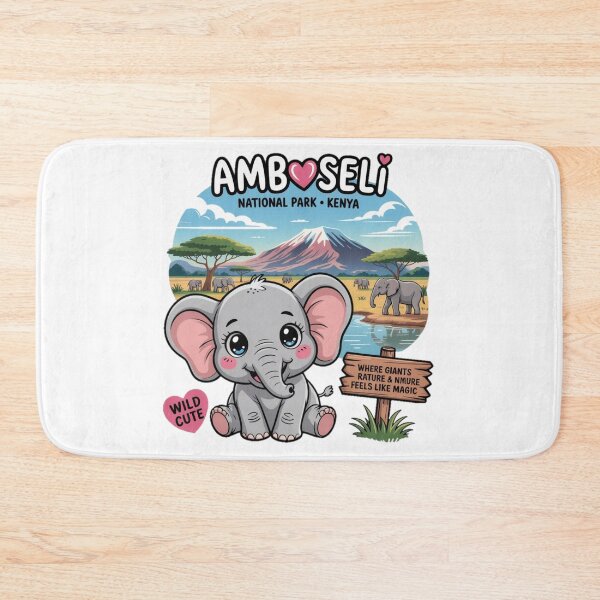 Item preview, Elephant of Amboseli National Park designed and sold by YounexxART.