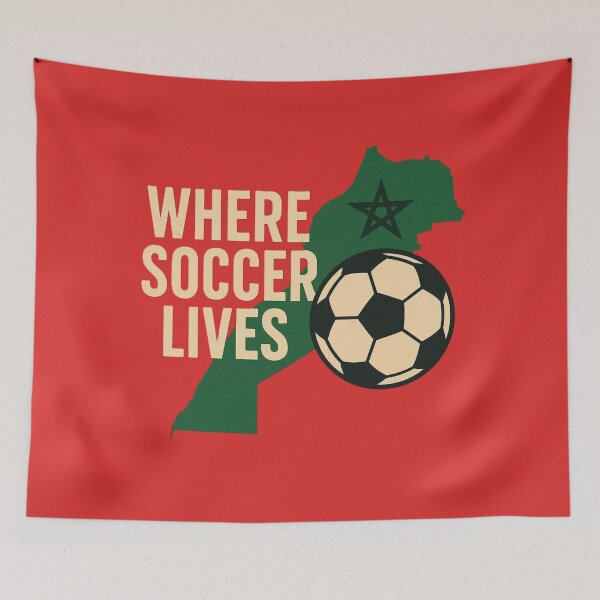 Item preview, Where Soccer Lives - Morocco designed and sold by Endeva4eva.