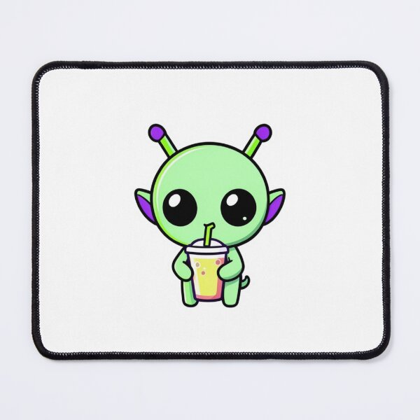 Item preview, Cute Baby Alien Drinking Juice Sticker designed and sold by M.Store.
