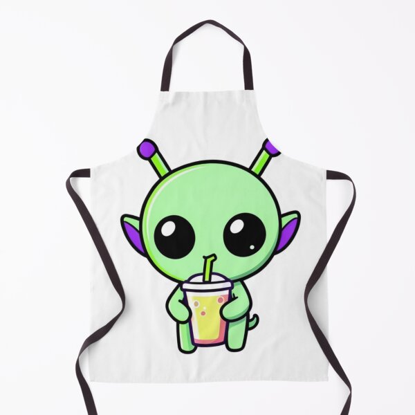 Item preview, Cute Baby Alien Drinking Juice Sticker designed and sold by M.Store.