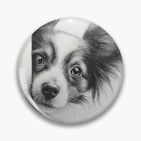 Item preview, Curious Peeking papillon dog designed and sold by lautir.