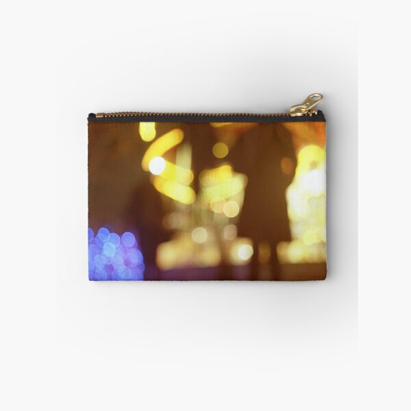 Item preview, People walking in street at night with fairground lights in Hasselblad vintage camera analogue film photo designed and sold by edwardolive.